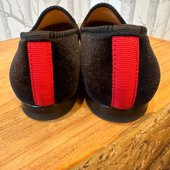 Del Toro Skull Black Velvet Loafers Size 7.5. EUC - Picture 4 of 7